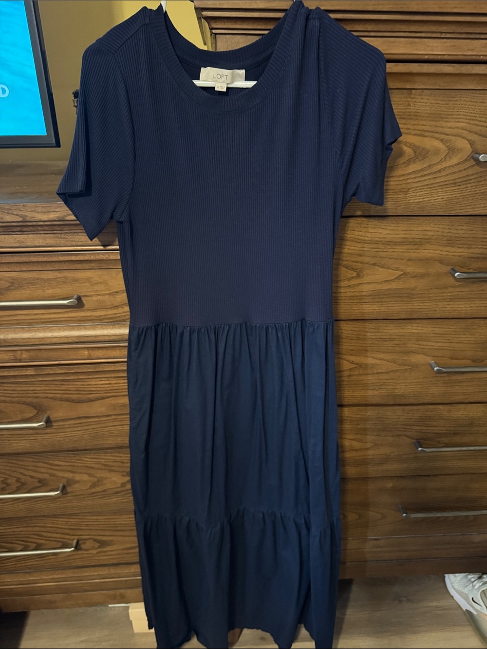 LOFT Navy Maxi Dress